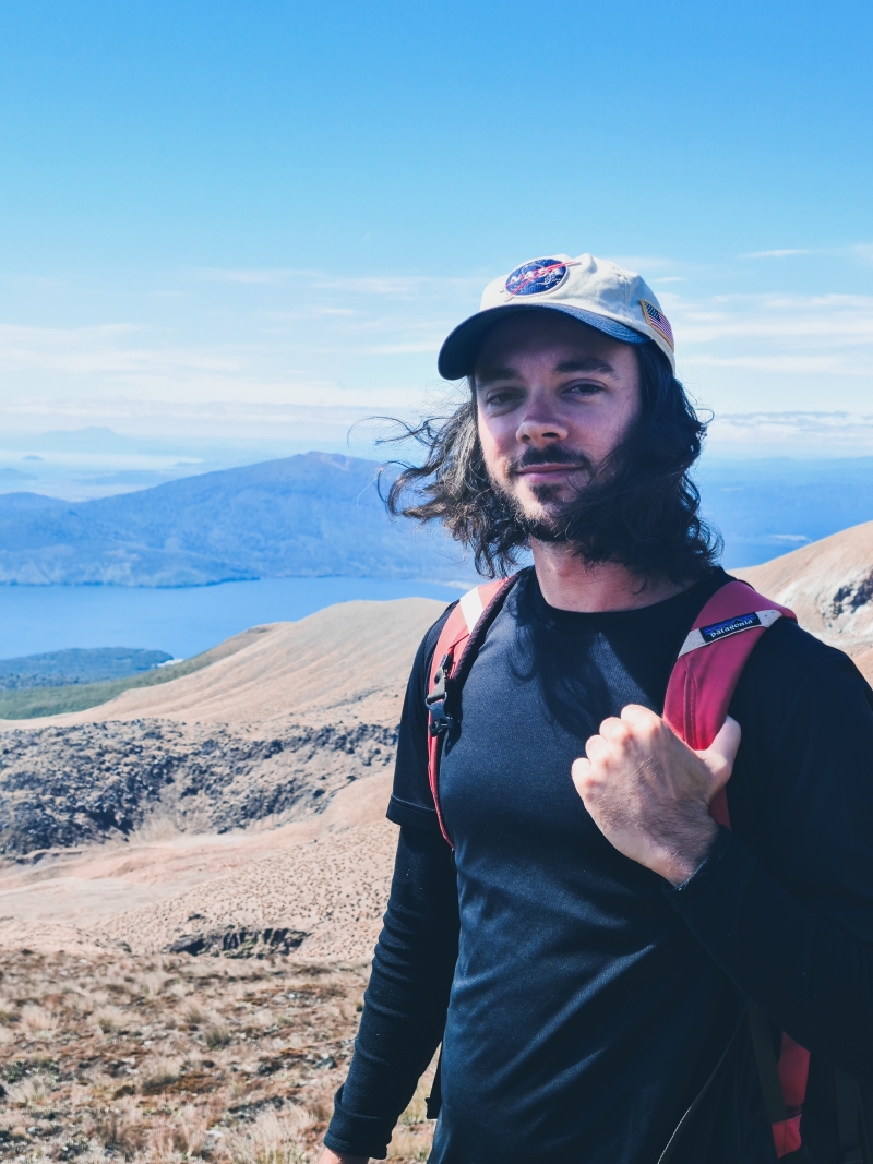 Dylan on Mt Tongariro